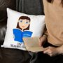 Personalised Cushion Gift For Book Lovers, thumbnail 5 of 11