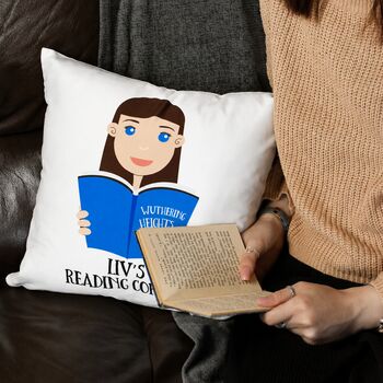 Personalised Cushion Gift For Book Lovers, 5 of 11
