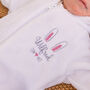 Embroidered Baby Bunny Rabbit Onesie, thumbnail 3 of 7