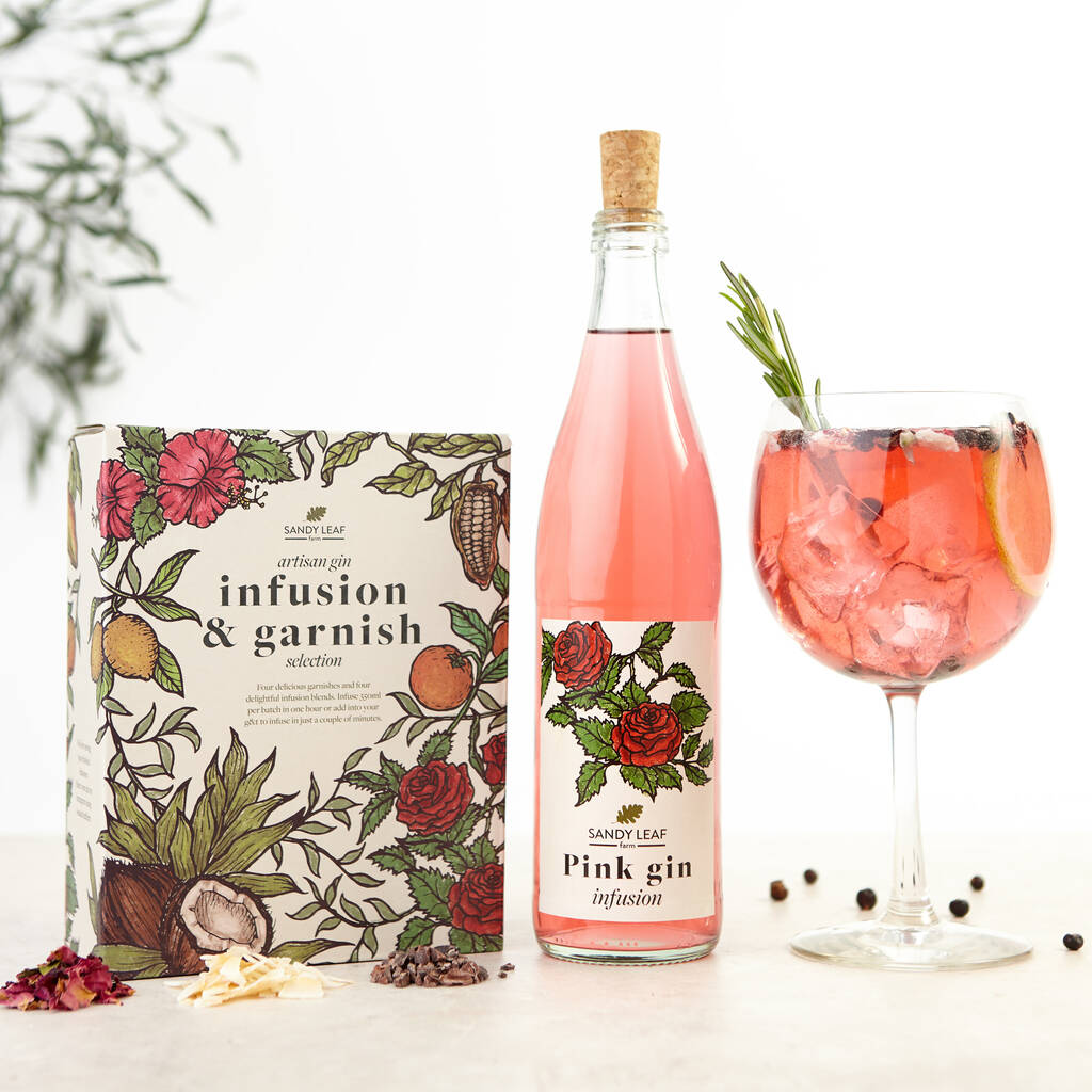 Gin Infusion And Garnish Kit By Sandy Leaf Farm
