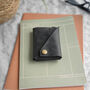 Black Bird Print Leather Wallet, thumbnail 3 of 7