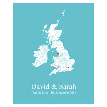 'Tied The Knot' Personalised Print, 3 of 6
