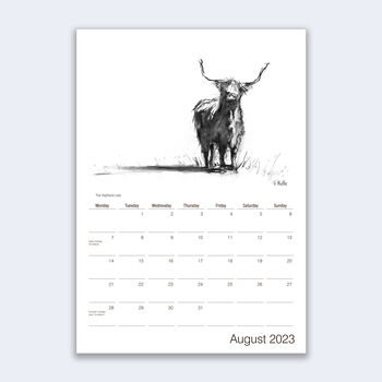 Cow Calendar 2023, 8 of 8