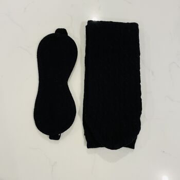 Cashmere Eye Mask And Bed Sock Set, 6 of 6