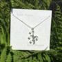 White Lily Of The Valley May Birth Flower Pendant, thumbnail 2 of 5