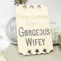 Personalised Wife/Husband Birthday Card, thumbnail 7 of 11