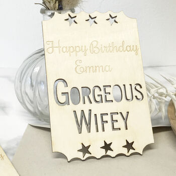 Personalised Wife/Husband Birthday Card, 7 of 11