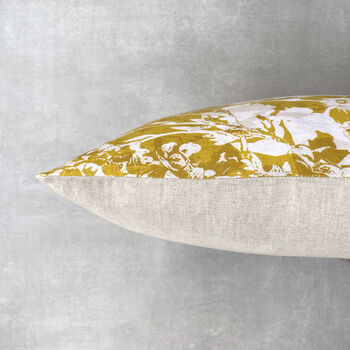 Everly Linen Cushion Mustard Yellow, 2 of 6