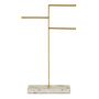 Terrazzo And Gold Tone Triple Jewellery Stand, thumbnail 4 of 5