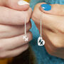 Silver Mum And Me Jigsaw Puzzle Heart Necklace, thumbnail 1 of 9