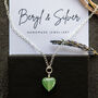 Green Aventurine Heart Necklace, thumbnail 2 of 5
