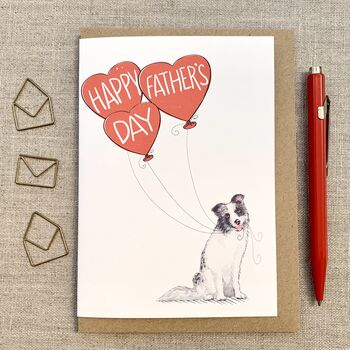 Border Collie Father's Day Card, 3 of 4