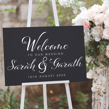 Welcome To Our Wedding Matt Pastel Acrylic Sign, 2 of 4