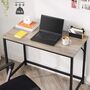 Computer Desk Workstation Industrial Style Metal Frame, thumbnail 4 of 12