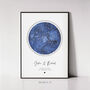 Girlfriend Personalised Gift, Custom Star Map Print, Valentines Day Couple Gift The Night We Met, thumbnail 11 of 12