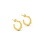 Ripple Wavy Texture Hoops, thumbnail 1 of 5