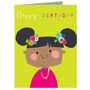 Mini Flower Girl Birthday Card, thumbnail 2 of 5