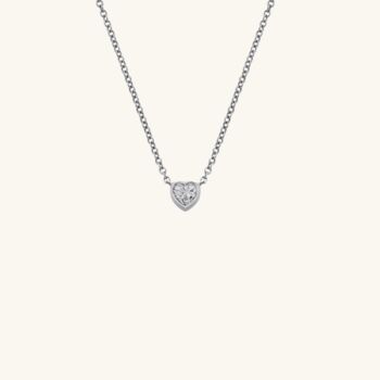 Mini Heart Necklace Silver, 2 of 3