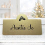 Gold Personalised Christmas Place Cards, thumbnail 2 of 5