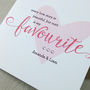 Our Love Story Personalised Card, thumbnail 2 of 3