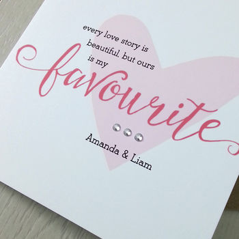 Our Love Story Personalised Card, 2 of 3