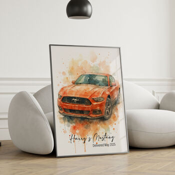 Personalised Car And Vehicle Watercolour Portrait, 6 of 8