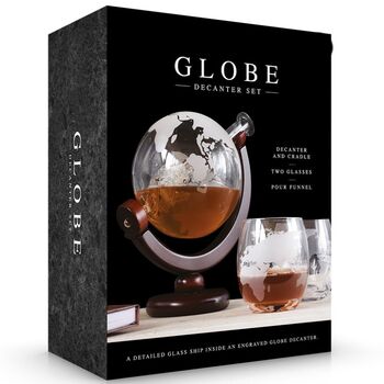 Globe Decanter And Glass Set, 4 of 5