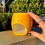 Orange Ceramic Oil Burner With Wax Melts, thumbnail 2 of 4