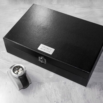 Personalised Watch And Cufflinks Box, 2 of 11