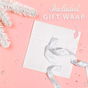 A Mums First Christmas Wreath Bracelet In White Soft Pouch, 5 of 5