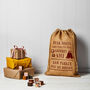 Personalised Christmas Hessian Sack Large Dear Santa, thumbnail 1 of 4