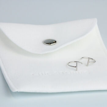 Sterling Silver Minimalist Ear Jacket Earrings, 4 of 5