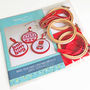 Stitch A Trio Of Christmas Baubles Kit, thumbnail 3 of 3