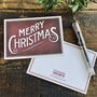 Merry Christmas Hamper With Ribbon, thumbnail 2 of 2