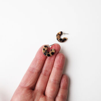 Karamell Super Mini Hoop Earrings, 5 of 6