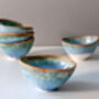 Set Of Four Porcelain Angled Mini Bowl, thumbnail 4 of 11