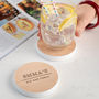 Personalised Wooden Drinks Coaster, thumbnail 1 of 11