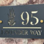 Personalised Lavender Design House Sign Acrylic, thumbnail 5 of 7