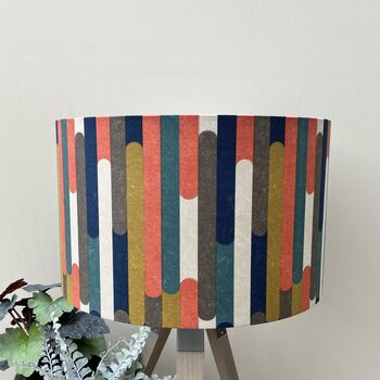 Seattle Orange Multi Retro Style Drum Lampshades, 6 of 10