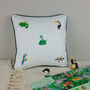 Children's Rainforest Embroidered Nursery Cushion, thumbnail 2 of 8