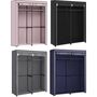 Collapsible Fabric Wardrobe With Rails Clothes Storage, thumbnail 12 of 12