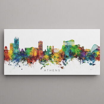 Athens Greece Skyline Cityscape Art Print, 2 of 12