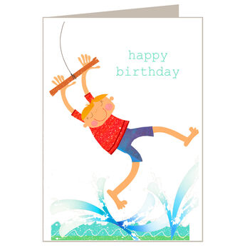 Rope Swing Birthday Card, 2 of 3