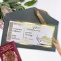 Personalised Golden Cruise Boarding Pass, thumbnail 1 of 4