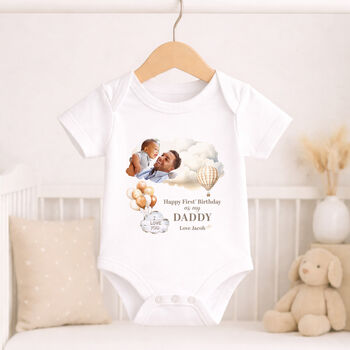Personalised Daddy First Birthday Baby Grow, 3 of 8