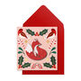 Christmas Red Fox Pack Of 10 Cards, thumbnail 3 of 3