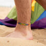 Leme Surf Anklet Rainbow Edition Just Like Us Pride, thumbnail 3 of 8