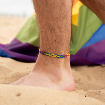 Leme Surf Anklet Rainbow Edition Just Like Us Pride, 3 of 8