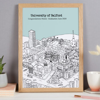 Personalised Salford Graduation Gift Print, 9 of 9