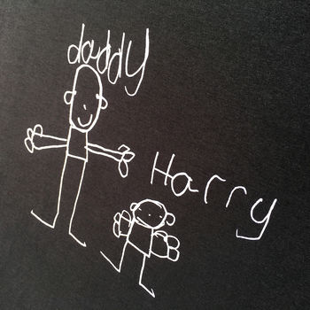 Personalised Dad Tshirt With Child's Drawing, 8 of 9